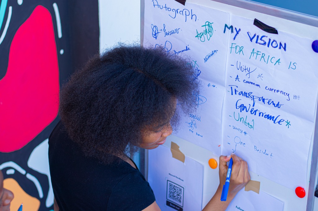 Writing Vision for Africa on Board